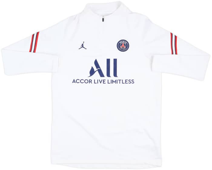 2021-22 Paris Saint-Germain Jordan 1/4 Zip Sudadera de entrenamiento - 10/10 - (L)