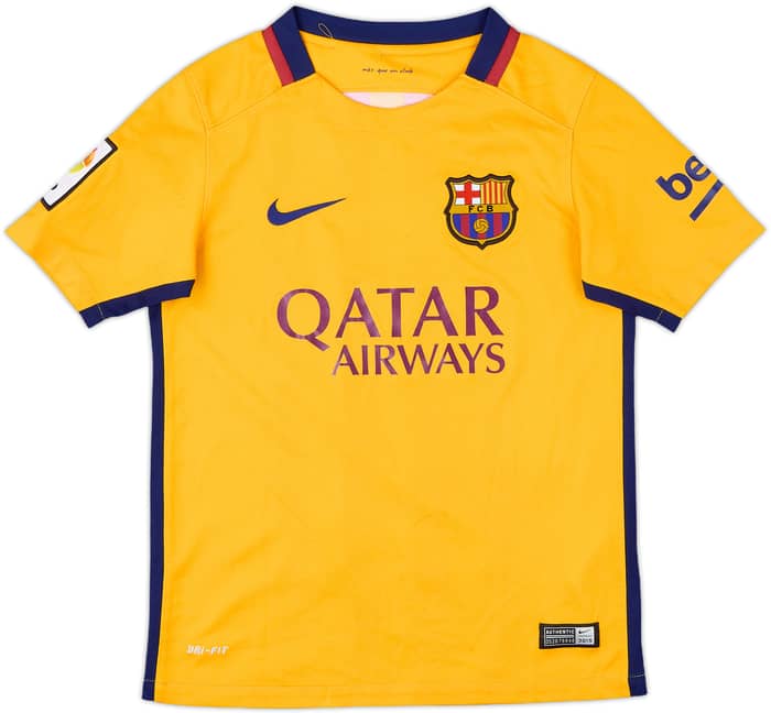 2015-16 Barcelona Away Shirt - 8/10 - (S.Boys)
