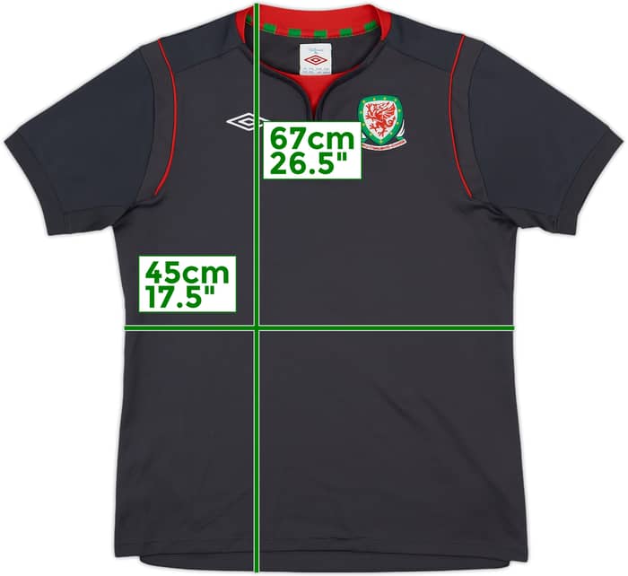 2011-12 Wales Away Shirt - 8/10 - (XL.Boys)