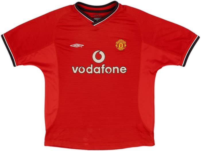 2000-02 Manchester United Home Shirt - 4/10 - (M.Boys)