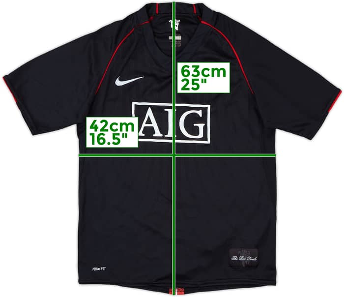 2007-08 Manchester United Away Shirt - 7/10 - (XL.Boys)