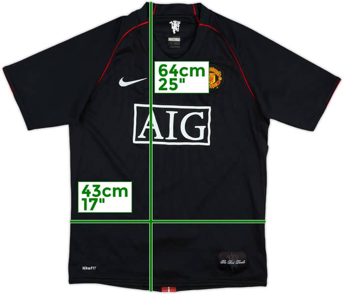 2007-08 Manchester United Away Shirt - 7/10 - (XL.Boys)