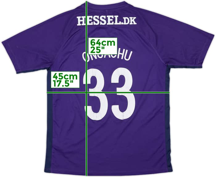 2017-18 Midtjylland Away Shirt Onuachu #33 - 7/10 - (XL.Boys)