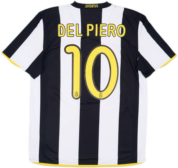 2009-10 Juventus Home Shirt Del Piero #10 - 7/10 - (M)