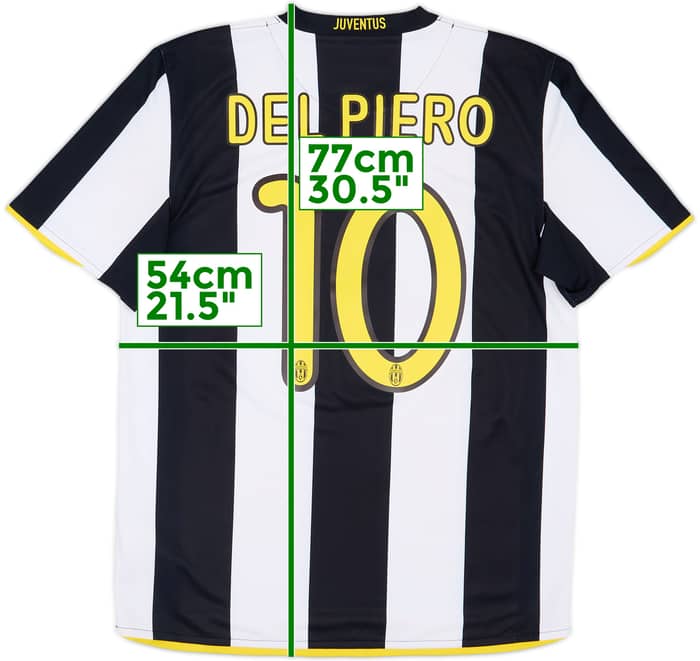 2009-10 Juventus Home Shirt Del Piero #10 - 7/10 - (M)
