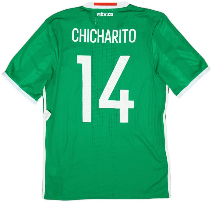 2016-17 Mexico Copa America Authentic Home Shirt Chicharito #14 (L)