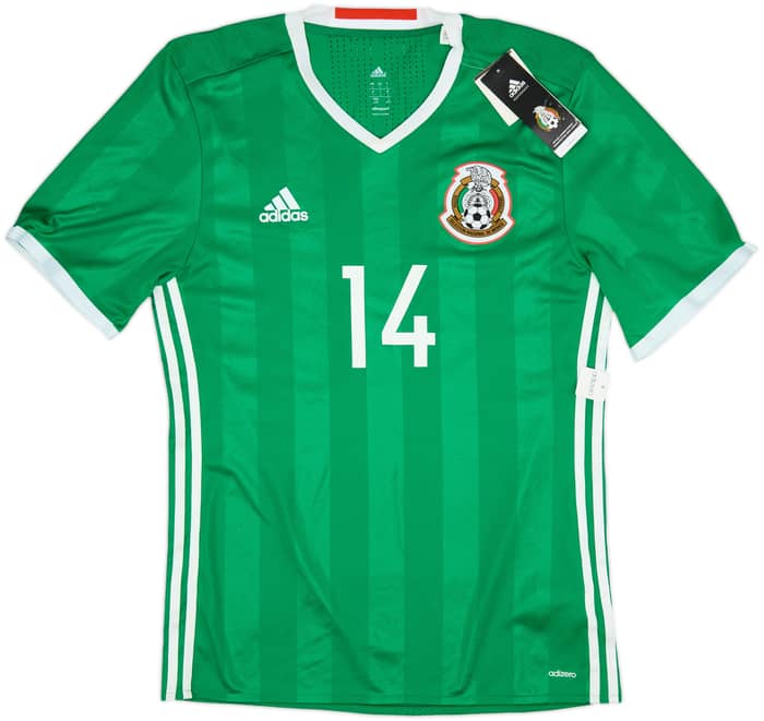 2016-17 Mexico Copa America Authentic Home Shirt Chicharito #14 (L)