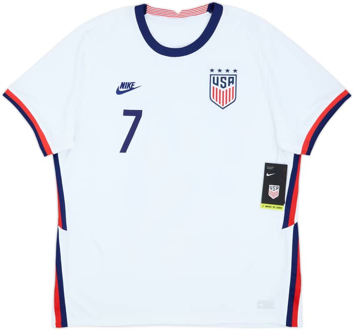 2020-21 USA Home Shirt Heath #7 (Men's XL)