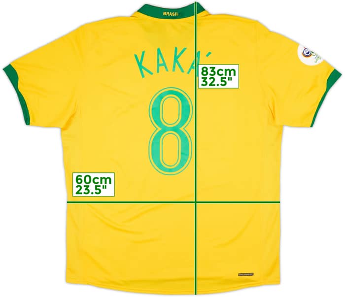 2006-08 Brazil Home Shirt Kaka #8 (XL)