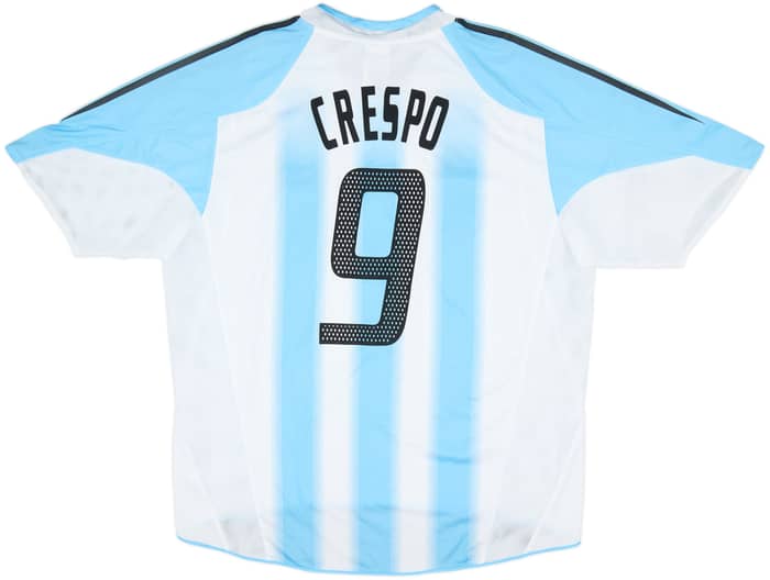 2004-05 Argentina Home Shirt Crespo #9 (XL)