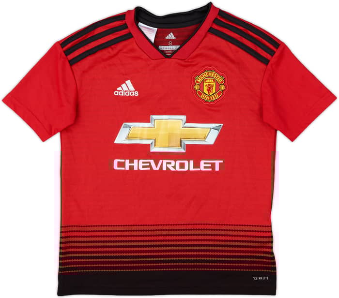 2018-19 Manchester United Home Shirt Symons #7 - 8/10 - (S.Boys)