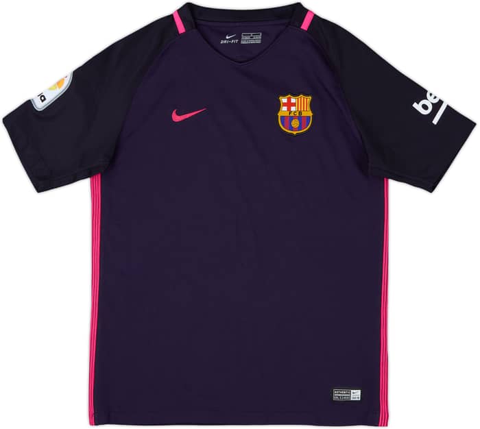 2016-17 Barcelona Away Shirt - 8/10 - (L.Boys)