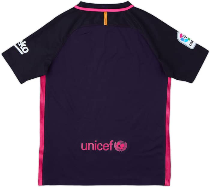 2016-17 Barcelona Away Shirt - 8/10 - (L.Boys)