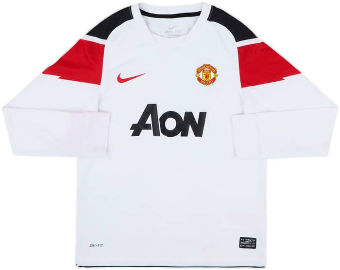 2010-12 Manchester United Away L/S Shirt - 8/10 - (M.Boys)