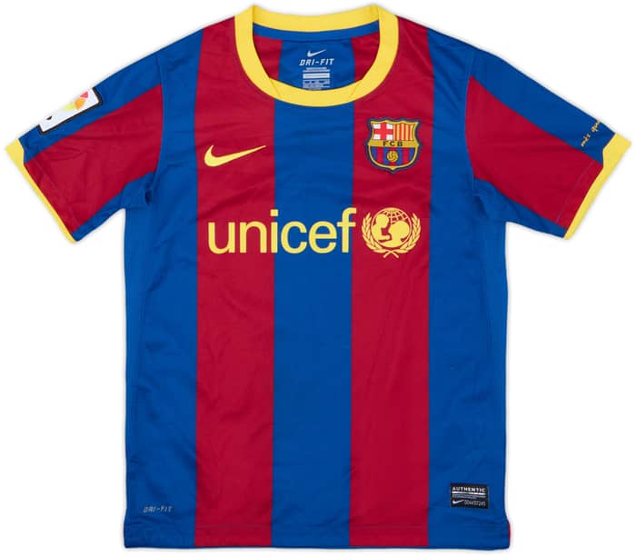 2010-11 Barcelona Home Shirt - 7/10 - (S.Boys)