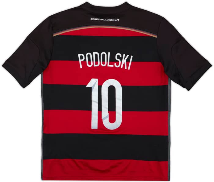 2014-15 Germany Away Shirt Podolski #10 - 7/10 - (L.Boys)