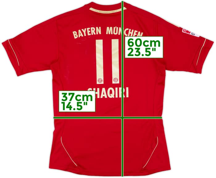 2012-13 Bayern Munich Home Shirt Shaqiri #11 - 6/10 - (S)