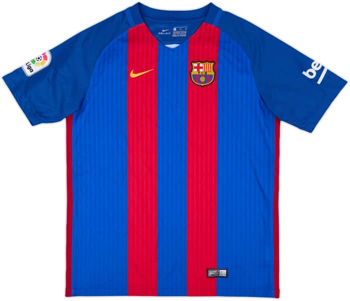 2016-17 Barcelona Home Shirt - 9/10 - (XL.Boys)