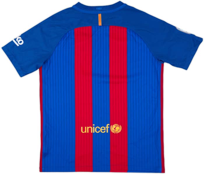 2016-17 Barcelona Home Shirt - 9/10 - (XL.Boys)