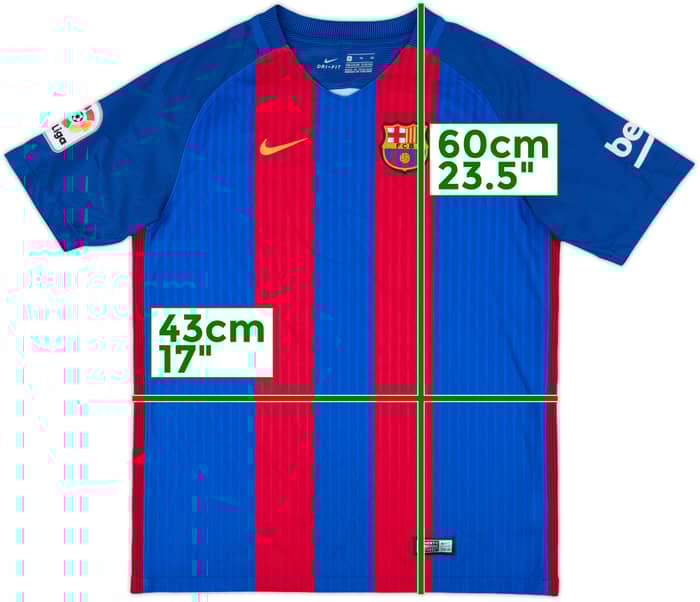 2016-17 Barcelona Home Shirt - 9/10 - (XL.Boys)