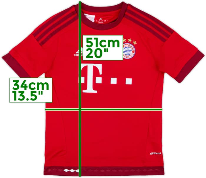 2015-16 Bayern Munich Home Shirt - 9/10 - (M.Boys)