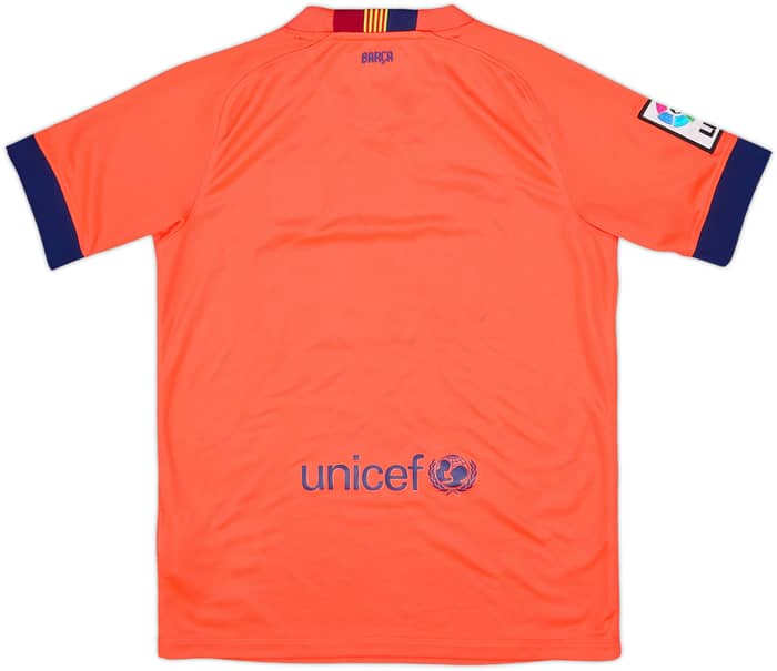 2014-15 Barcelona Away Shirt - 10/10 - (M.Boys)