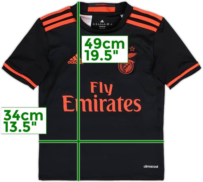 2016-17 Benfica Away Shirt - 9/10 - (7-8 Years)
