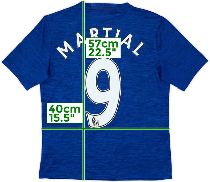 2016-17 Manchester United Away Shirt Martial #9 - 9/10 - (M.Boys)