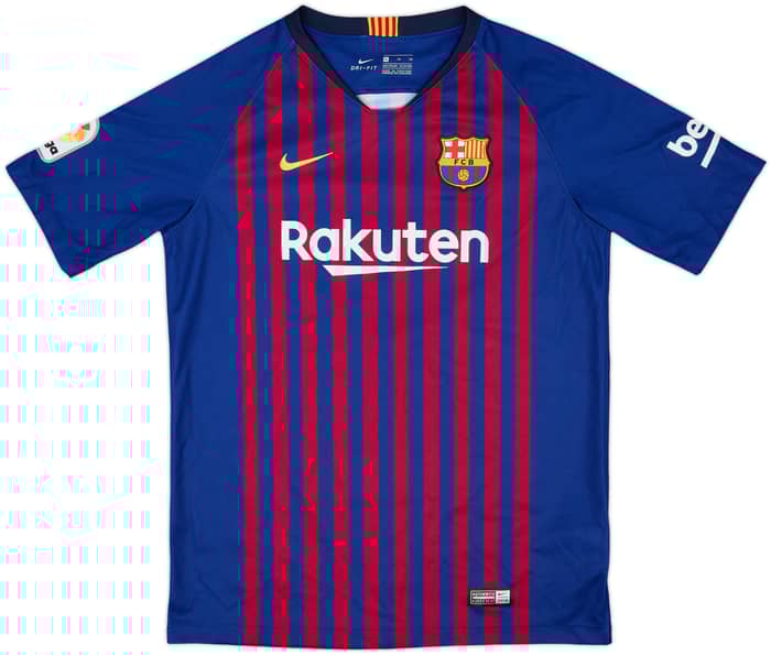 2018-19 Barcelona Home Shirt - 10/10 - (XL.Boys)