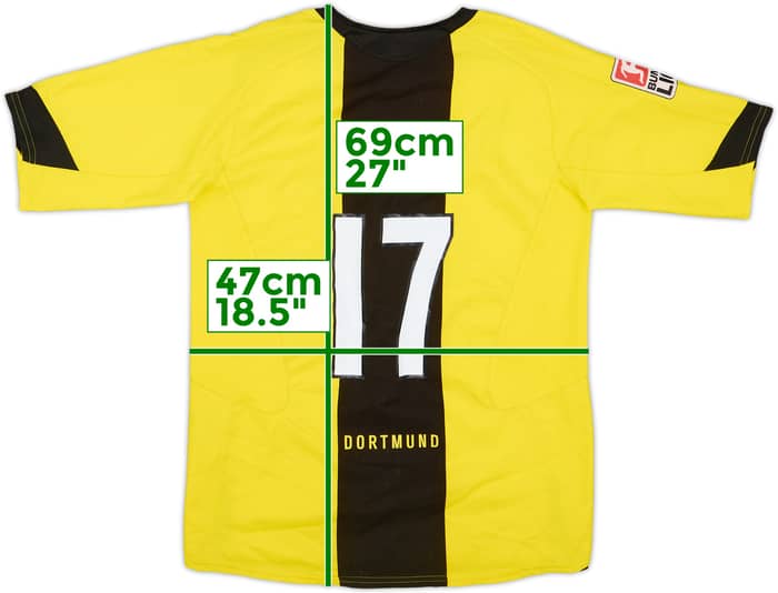 2005-06 Borussia Dortmund Home Shirt Dede #17 - 7/10 - (XL.Boys)