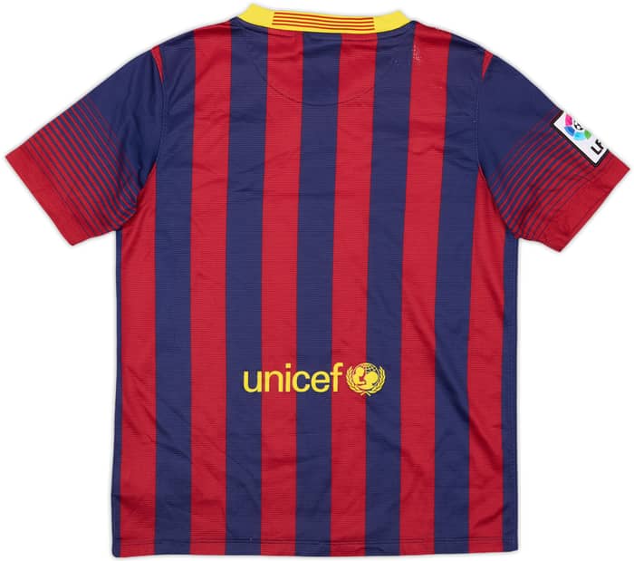 2013-14 Barcelona Home Shirt - 8/10 - (L.Boys)