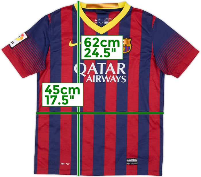 2013-14 Barcelona Home Shirt - 8/10 - (L.Boys)