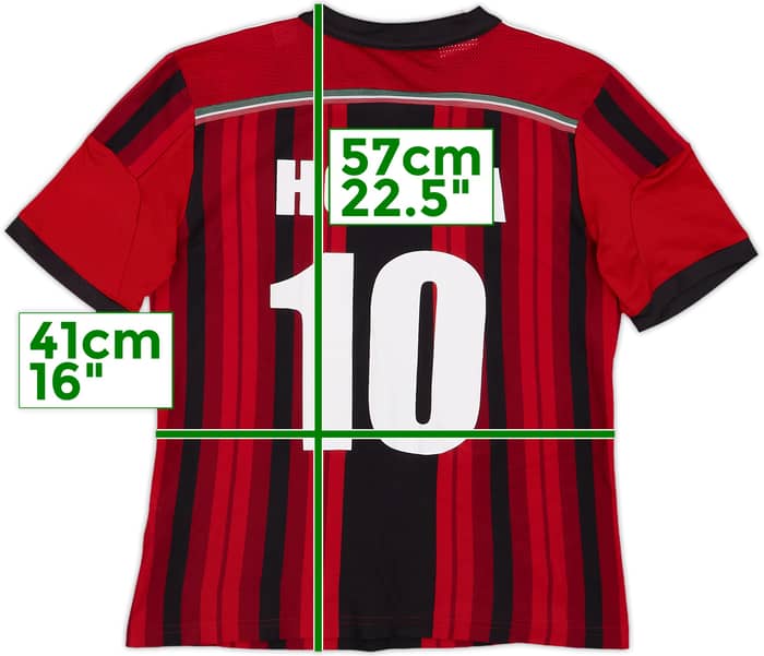 2014-15 AC Milan Home Shirt Honda #10 - 5/10 - (M.Boys)