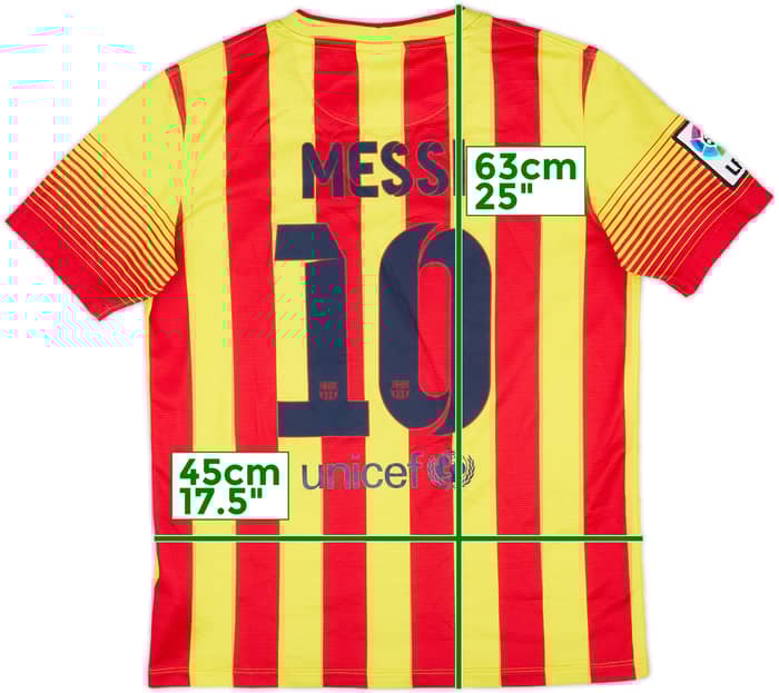 2013-15 Barcelona Away Shirt Messi #10 - 10/10 - (L.Boys)