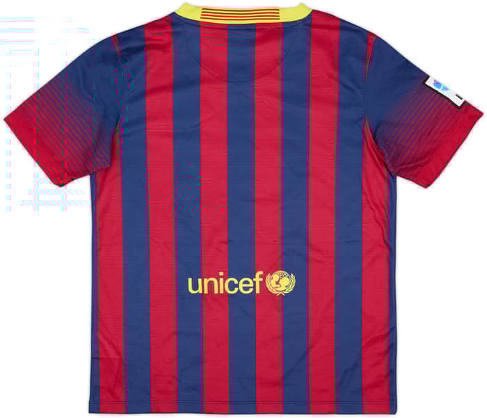 2013-14 Barcelona Home Shirt - 7/10 - (L.Boys)