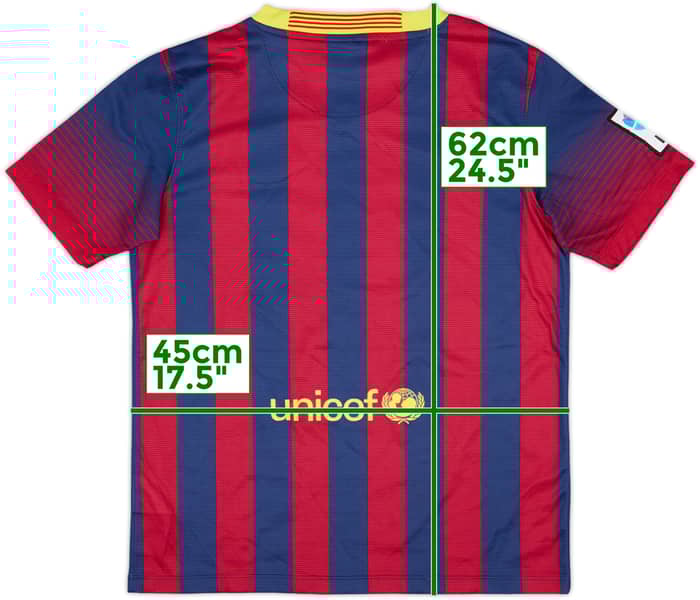 2013-14 Barcelona Home Shirt - 7/10 - (L.Boys)