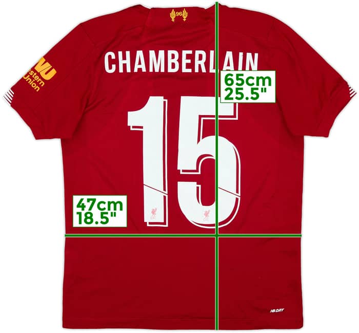 2019-20 Liverpool Home Shirt Chamberlain #15 - 7/10 - (XL.Boys)