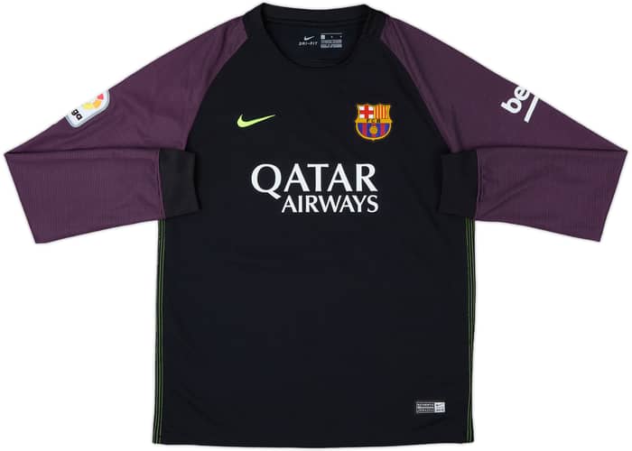 2016-17 Barcelona GK Shirt - 9/10 - (L.Boys)