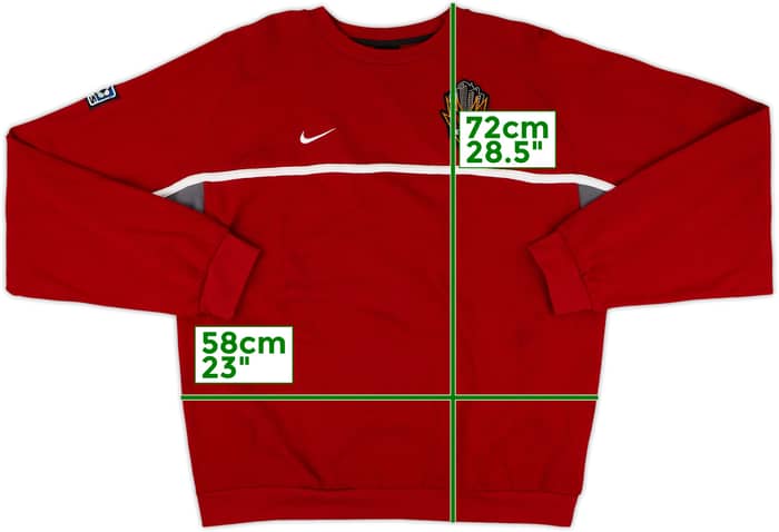 2002-03 NY/NJ Metrostars Nike Sweat Top - 6/10 - (L)