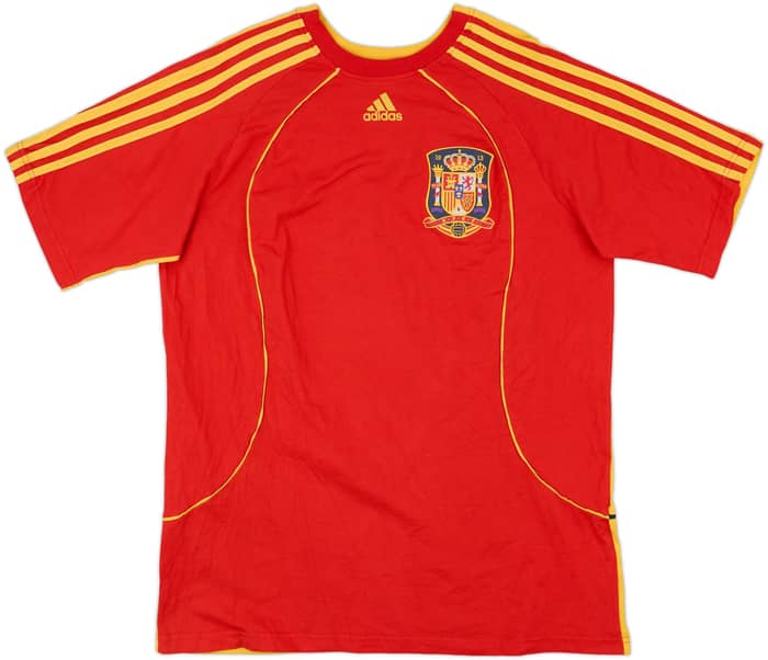 2007-09 Spain adidas Cotton Tee - 9/10 - (XL)