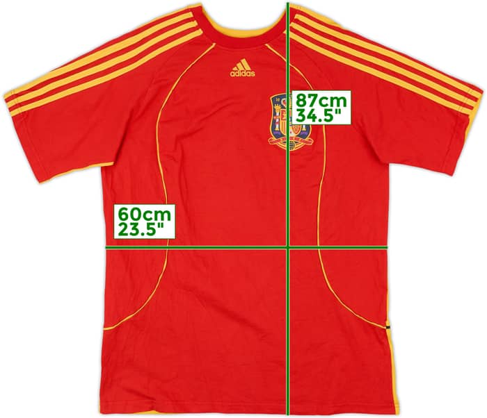 2007-09 Spain adidas Cotton Tee - 9/10 - (XL)
