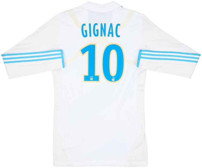 2011-12 Olympique Marseille Player Issue TechFit Home L/S Shirt Gignac #10 - 6/10 - (XL)