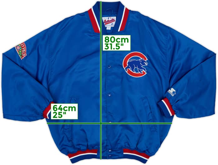 1990s Chicago Cubs Starter Satin Varsity Jacket - 7/10 - (XXL)