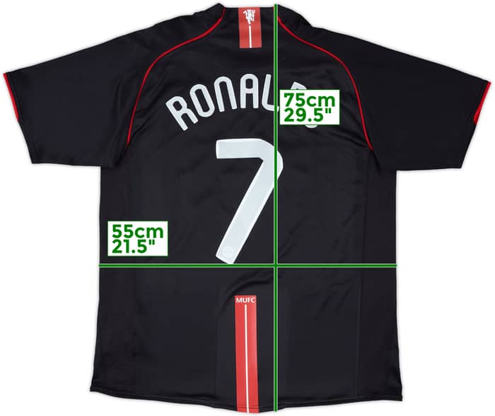 2007-08 Manchester United Away Shirt Ronaldo #7 - 9/10 - (L)