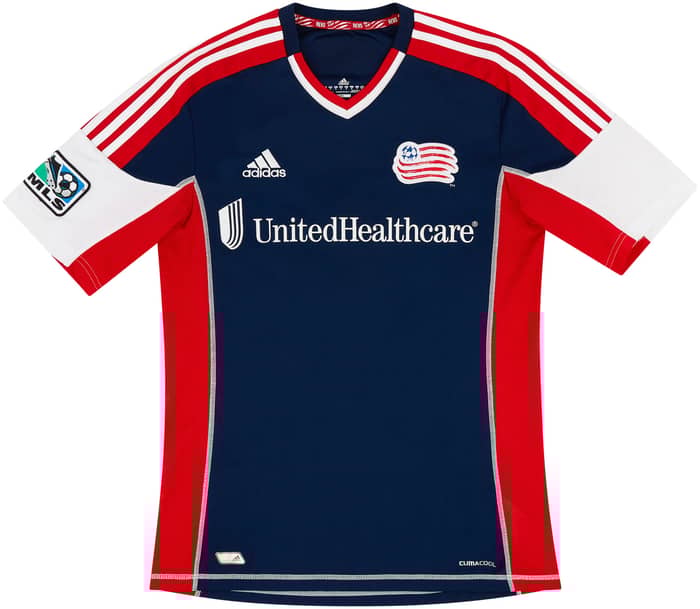 2012-13 New England Revolution Match Issue Home Shirt Fagundez #14