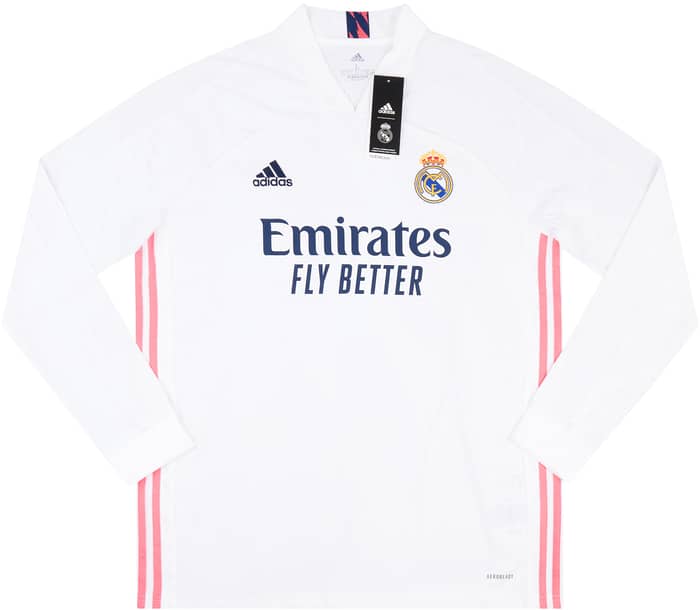 2020-21 Real Madrid Home L/S Shirt Sergio Ramos #4
