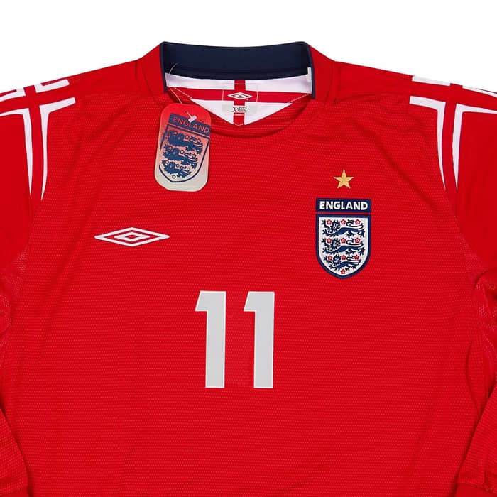2004-06 England Away L/S Shirt Lampard #11 XL