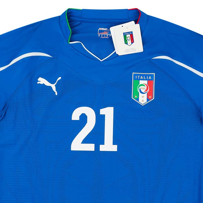 2010-12 Italy Player Issue Home L/S Shirt Pirlo #21 (XL)