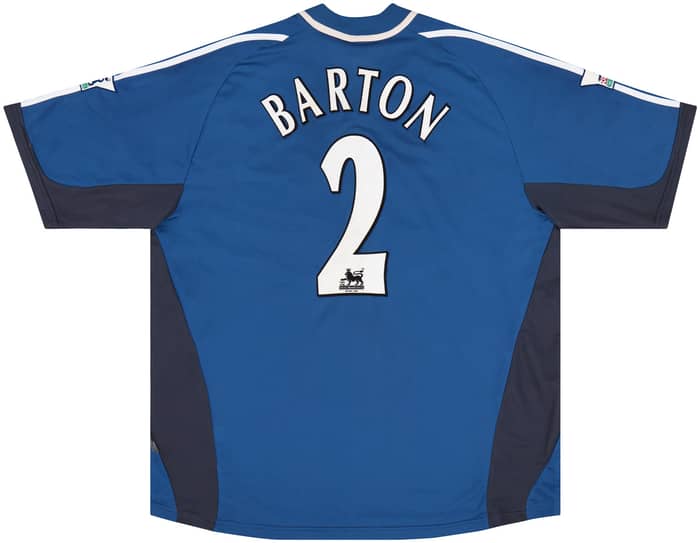 2001-02 Newcastle Match Issue Away Shirt Barton #2