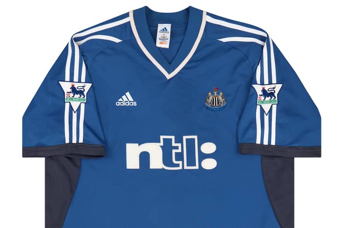 2001-02 Newcastle Match Issue Away Shirt Barton #2